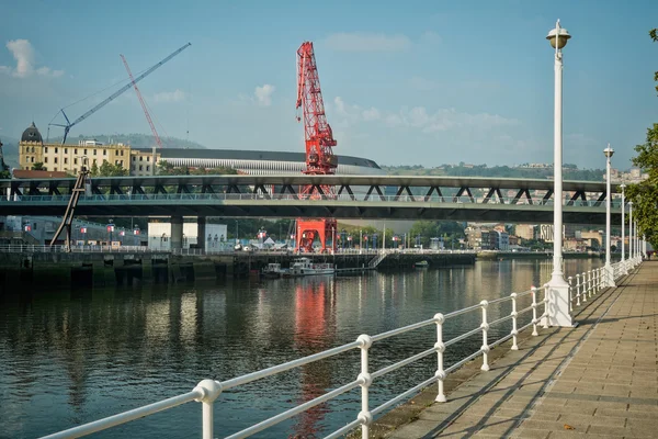 Bilbao industrial riverside — Stock Photo, Image