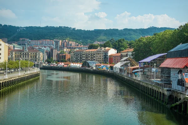 Bilbao Semana Grande hazırlıkları — Stok fotoğraf