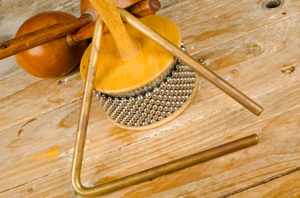 Tradicional Pequenos instrumentos de percussão — Fotografia de Stock