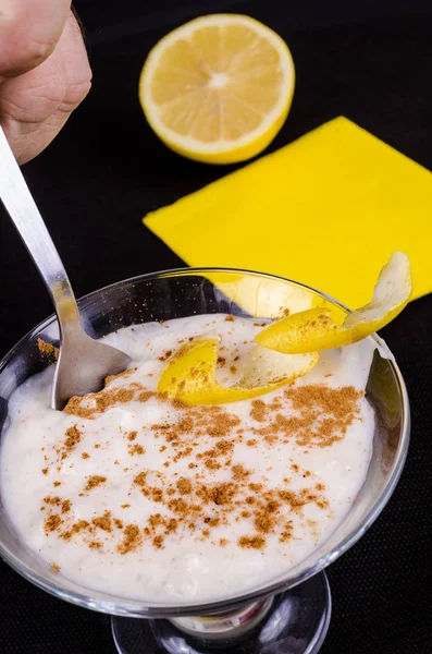 Milk rice dessert — Stock Photo, Image