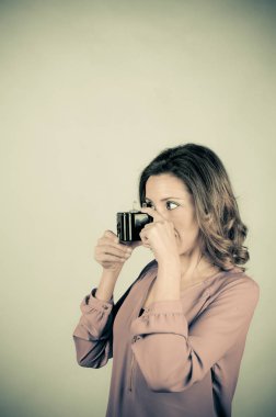 Vintage bir kamera çekim