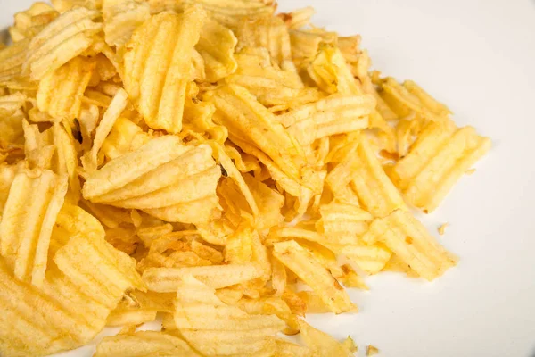 Chrupiące chipsy smażone — Zdjęcie stockowe