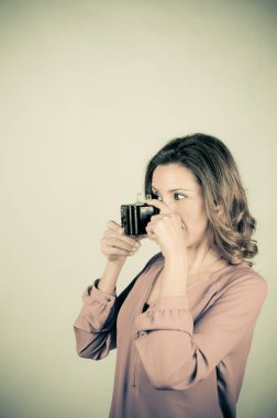 Vintage bir kamera çekim