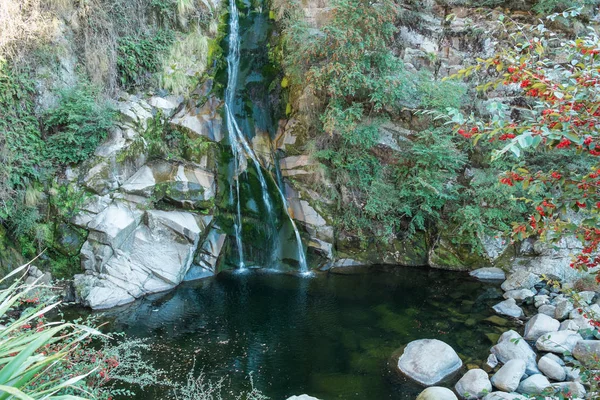 Mały wodospad, La Cumbrecita, Argentyna — Zdjęcie stockowe