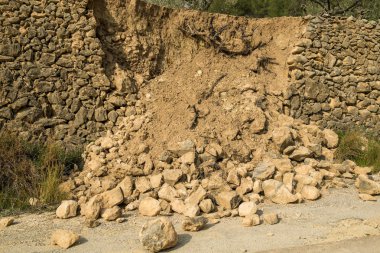 Ufalanmış çekişme duvar