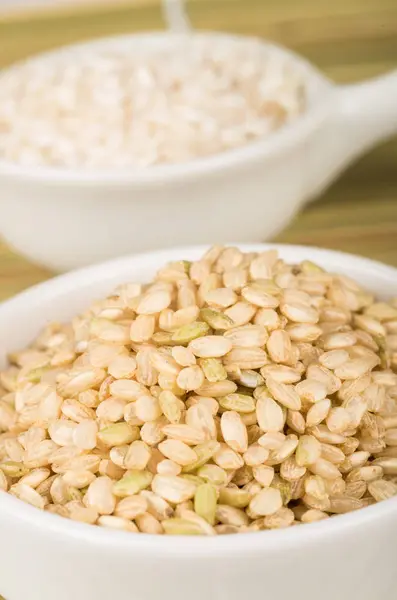 Tigela com arroz — Fotografia de Stock