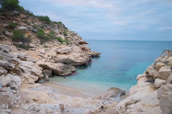 Costa blanca nudistenstrand — Stockfoto