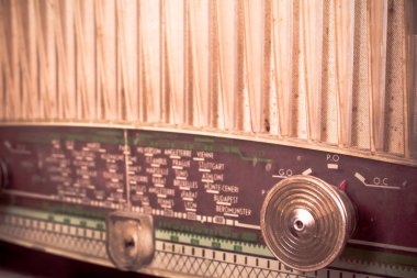 Vintage radyo alıcısı