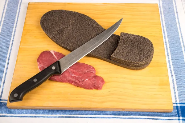 Tough beef steak — Stock Photo, Image