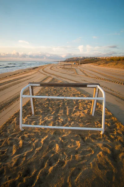Beach soccer cíl — Stock fotografie