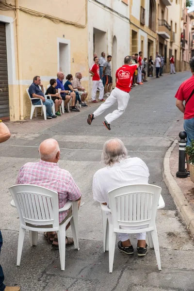 Traditionele pelota wedstrijd — Stockfoto