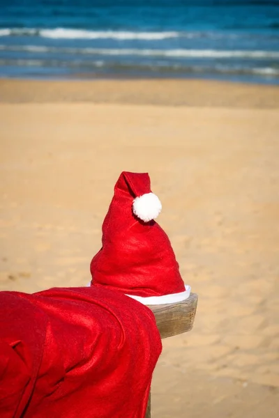 Natal na praia — Fotografia de Stock