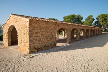 Geleneksel bir pazarın bina