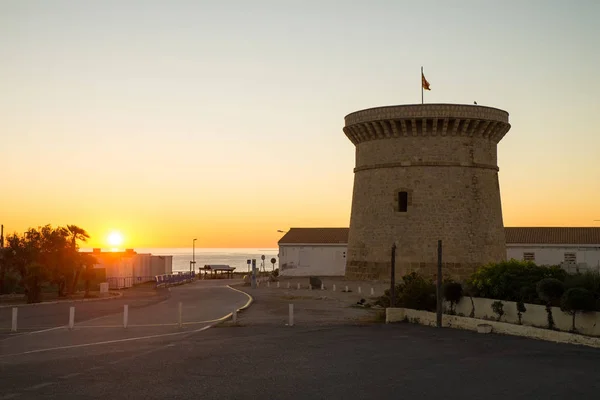 Zonsopgang boven Campello bay — Stockfoto