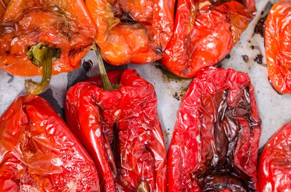 Grilled red peppers — Stock Photo, Image