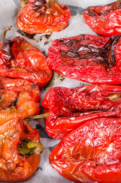 Grilled red peppers — Stock Photo, Image