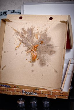 boş pizza kutusu