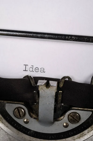 Έννοια της δημιουργικότητας σε μια παλιά γραφομηχανή — Φωτογραφία Αρχείου