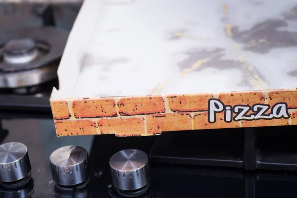 Πίτσα άδειο κουτί — Φωτογραφία Αρχείου