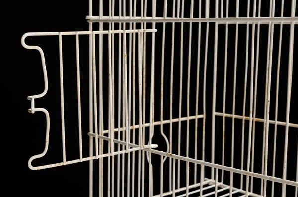 Cage Avec Une Porte Ouverte Plan Conceptuel Sur Liberté Image En Vente