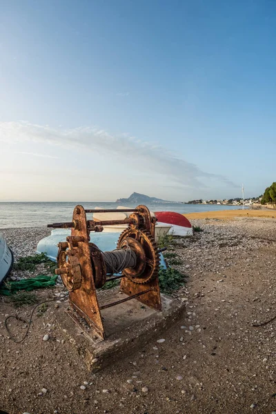 Barcos de pesca na baía de Altea — Fotografia de Stock