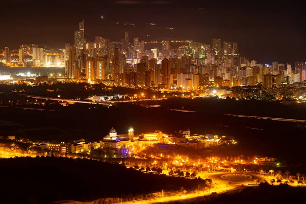 Benidorm à noite — Fotografia de Stock