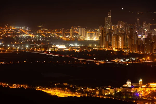 Benidorm τη νύχτα — Φωτογραφία Αρχείου