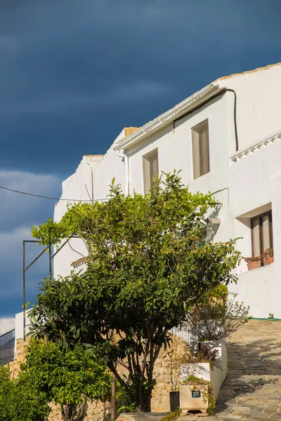 Средиземноморские Дома Солнечную Погоду — стоковое фото