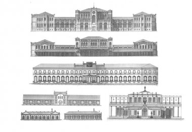 Farklı kentsel mimari büyük kümesi