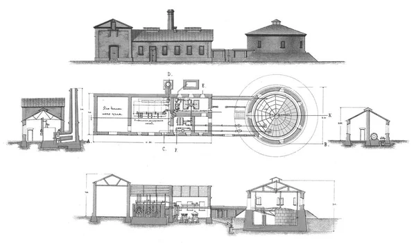 Gran conjunto de arquitectura urbana diferente — Foto de Stock