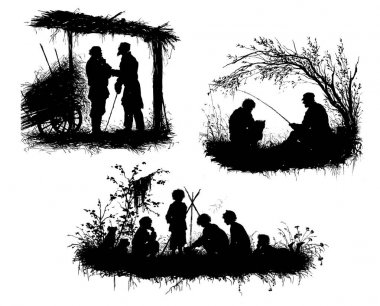 Hayattan siluetleri.