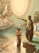 Картина, постер, плакат, фотообои "the baptism of jesus christ.", артикул 167831334