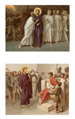 Judas Kiss. İsa ve Pontius Pilat.