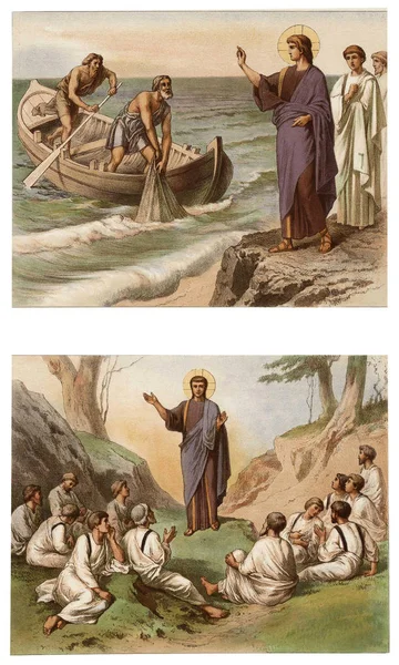 Jezus roept de eerste discipelen. — Stockfoto