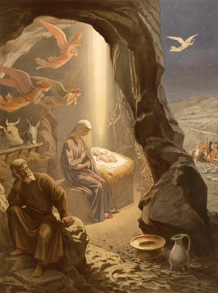 De kerst van Jezus Christus. — Stockfoto