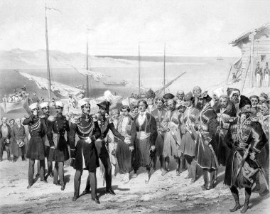 Beyaz askerler Rusya İmparatorluğu.