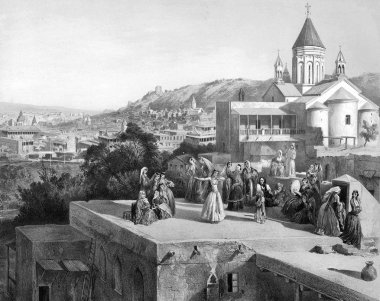Dağ kasabası. Kilise