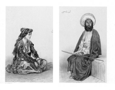 Beyaz adam ve kadın.