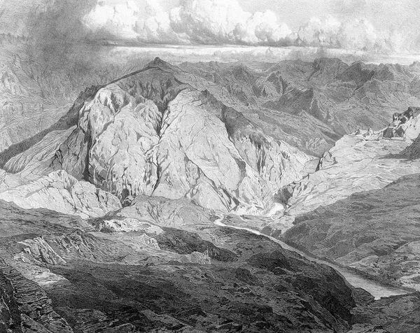 Die dagestanischen Berge. — Stockfoto
