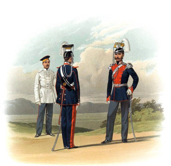 Старая фотография офицеров и солдат Российской империи
.