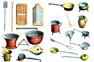 Vintage ev eşyaları.