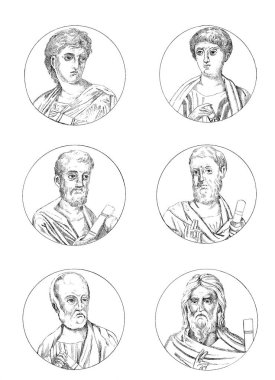 Küçük peygamberler. Habakkuk, Zekeriya, Zephaniah, Joel, Jonah, Micah.
