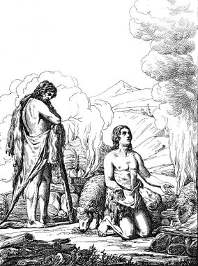 Habil ve Kabil kurban.