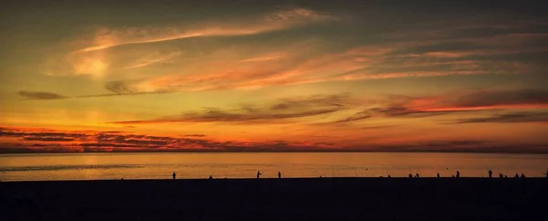 Krásné mraky na moři sunset — Stock fotografie