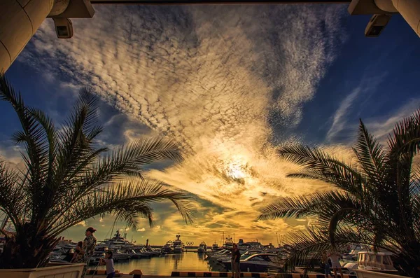 Vacker Himmel Svarta Havets Kust — Stockfoto