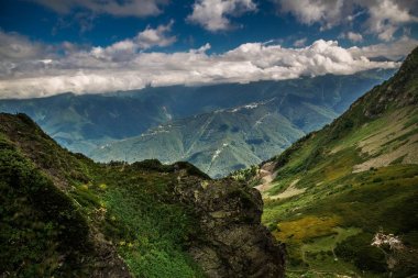 Highlands güzel bulutlar ile