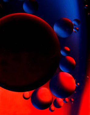 farklı boyutlardaki küresel renk soyut resimleri