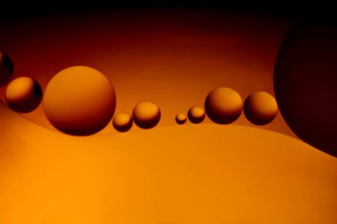 farklı boyutlardaki küresel renk soyut resimleri