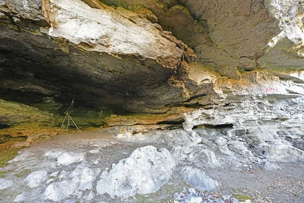 Осіння Подорож Через Мальовничі Гори Долини Бажань Далі Водоспаду — стокове фото