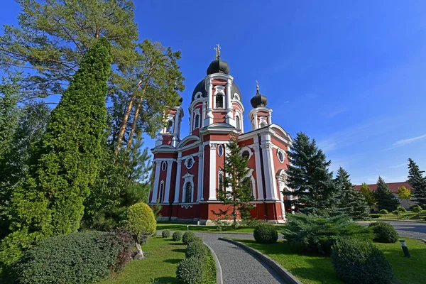 Höstvandring Kyrkoparken Kyrkobesök Religiös Gudstjänst — Stockfoto